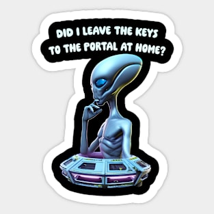 Alien Portal Sticker